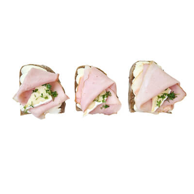 lumberjack bread with Prague ham 20 pcs